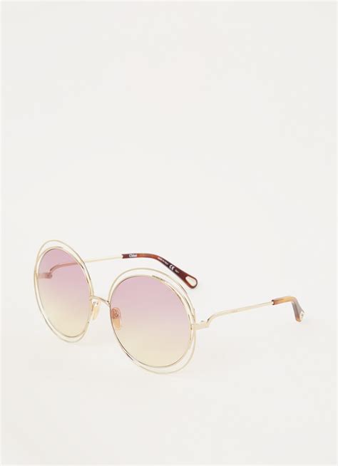 Chloé Carlina zonnebril CH0045S • Goud • de Bijenkorf